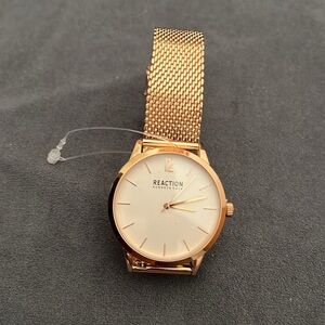 Kenneth Cole Men’s or Women’s Unisex Rose Gold Dial Mesh 40mm GG7005 New no tags